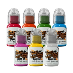 7Color Simple Set ? World Famous Tattoo Ink ? 1/2oz